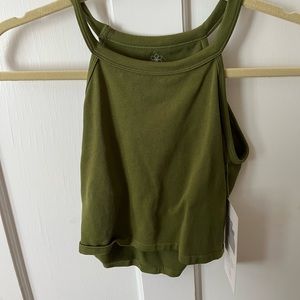 Green tank top